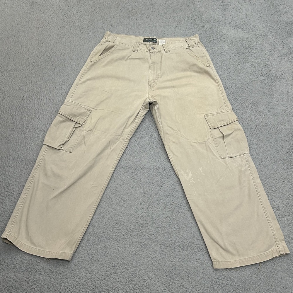 Vintage Levis Pants Mens 38x30 Beige Silvertab Cargo Baggy Carpenter Skater Y2K